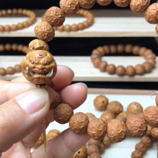 猴头核桃手串虎须加恶生