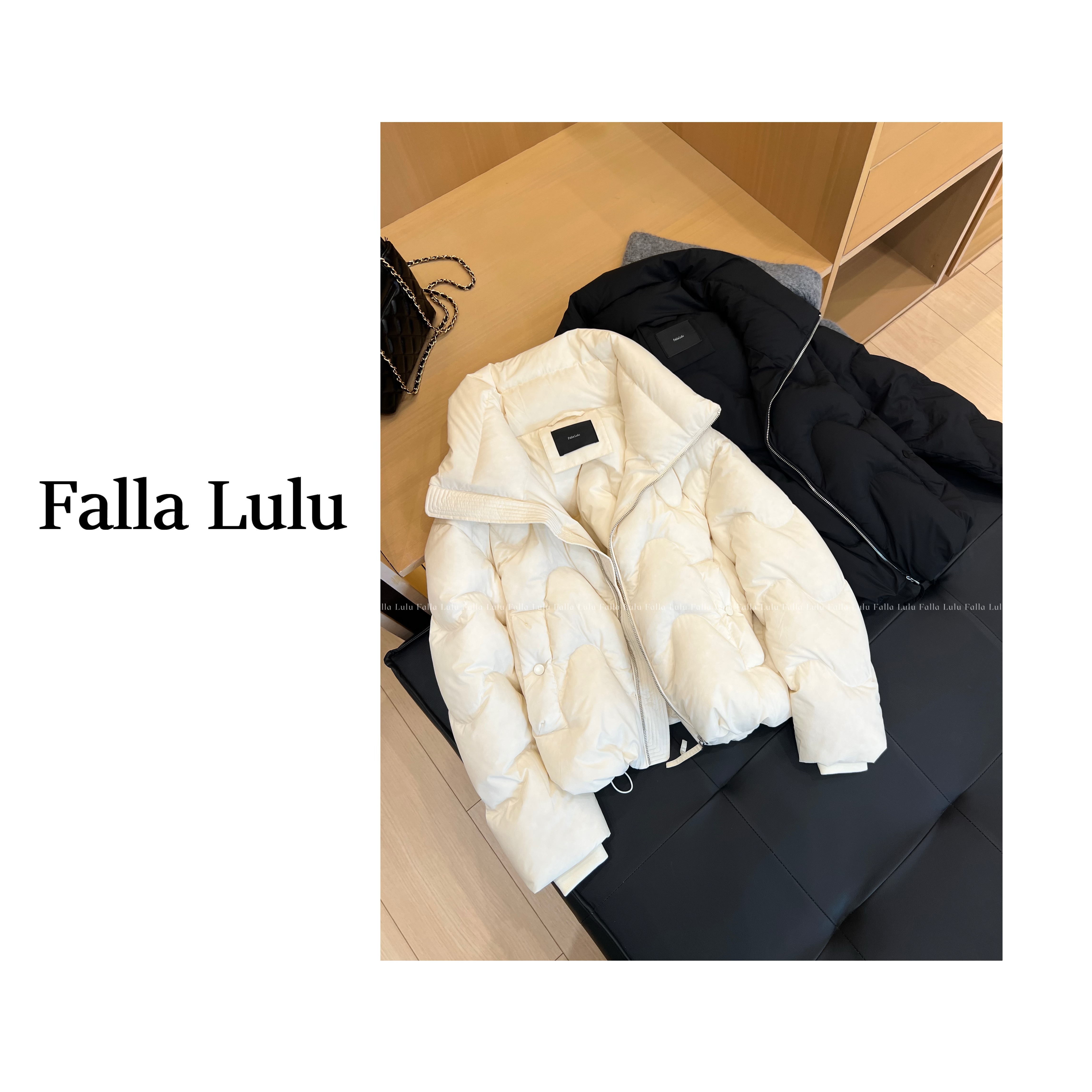 【英子家】泡芙羽绒~90鸭绒 | 韩里韩气.立领蓬松短款羽绒服  Y5343