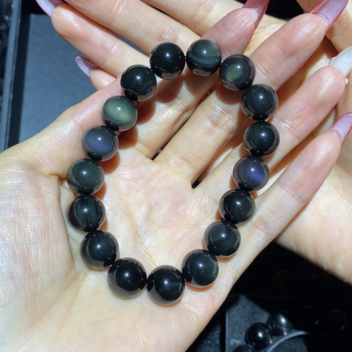 黑曜岩手链未镶嵌?****n