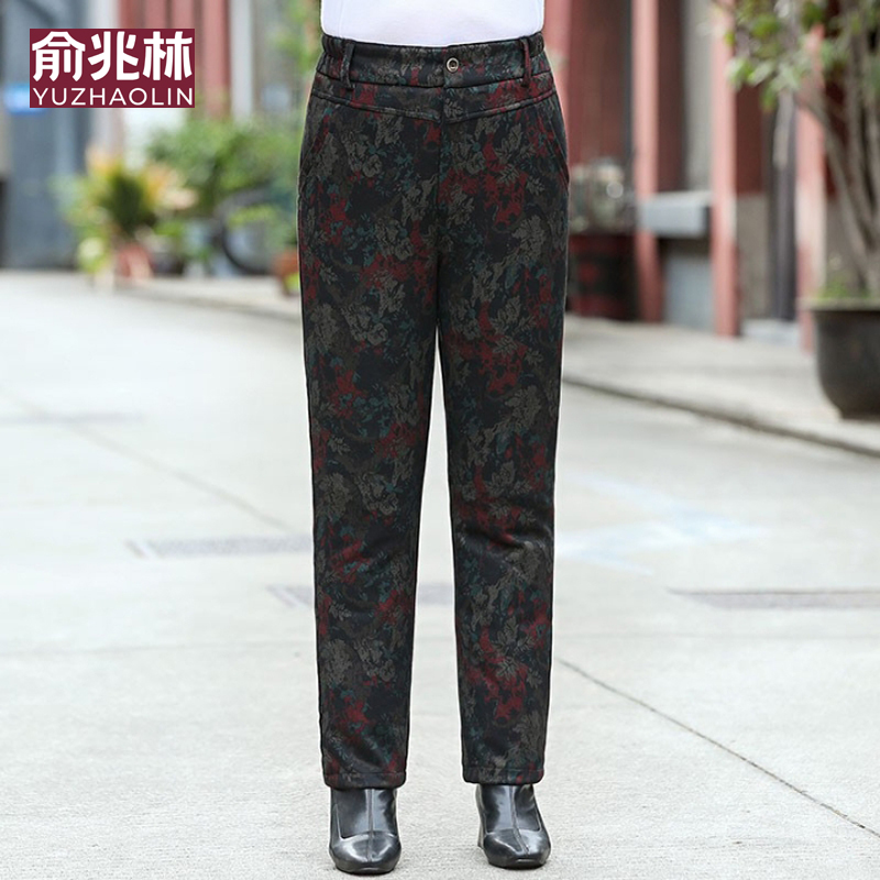 俞兆林新款中老年妈妈装羽绒裤高腰深档奶奶羽绒裤活里活面大码