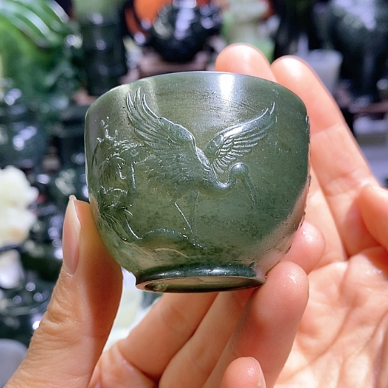 【闪购商品】和田玉摆件未镶嵌主人杯