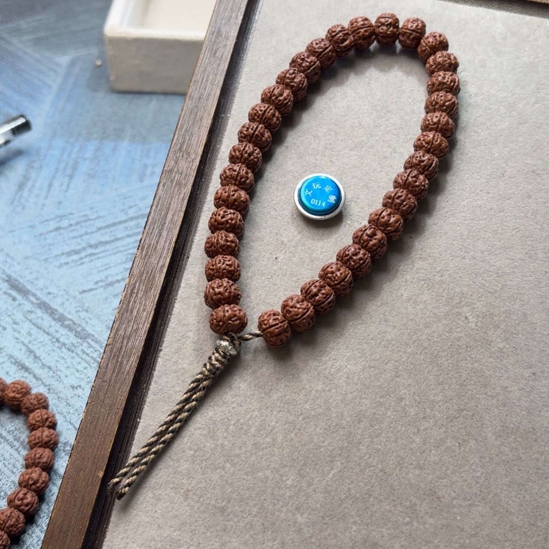 骑***界金刚菩提手串定制版老树王10.7