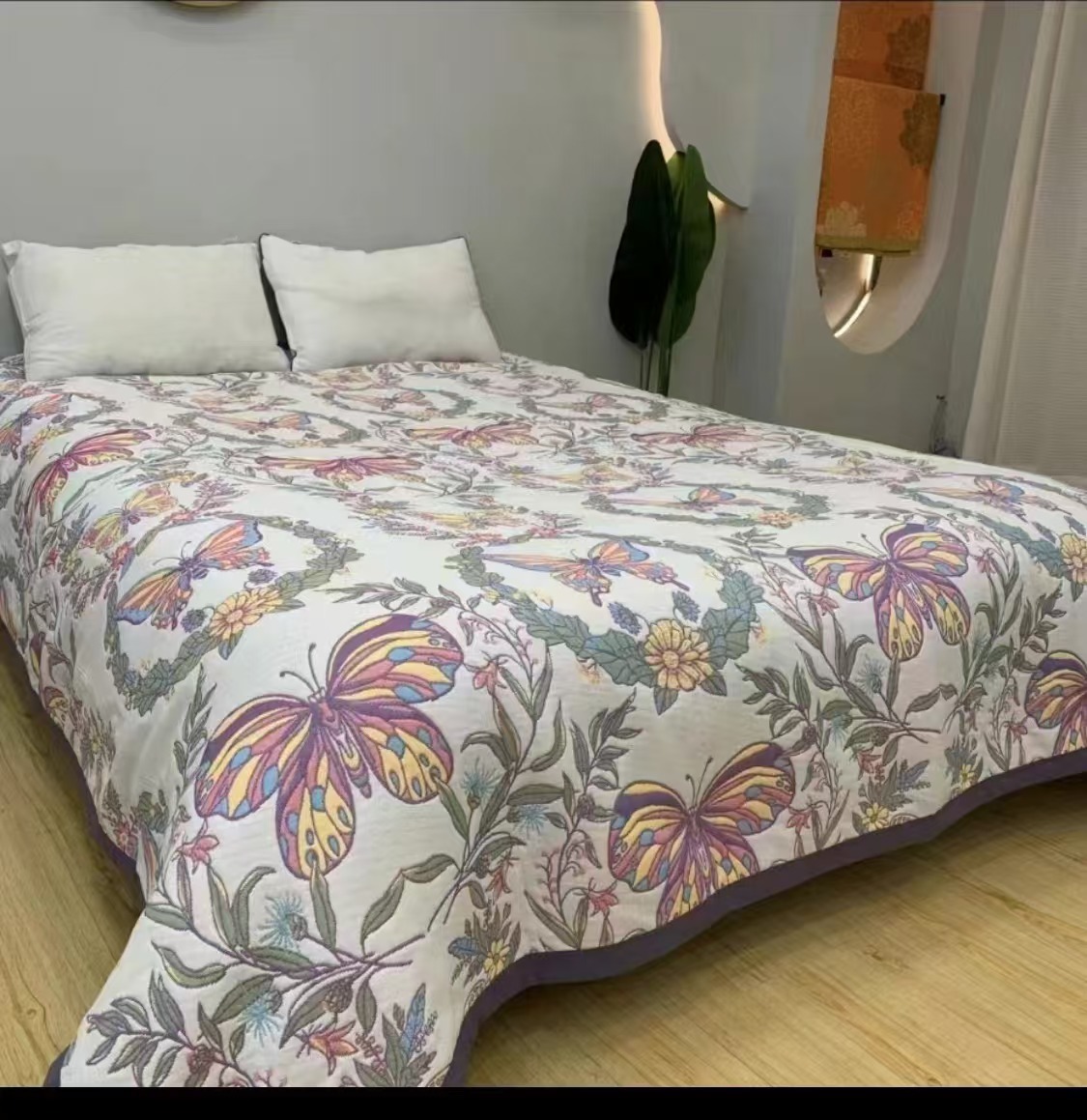 【福利款】1.5*2蝴蝶毛巾被