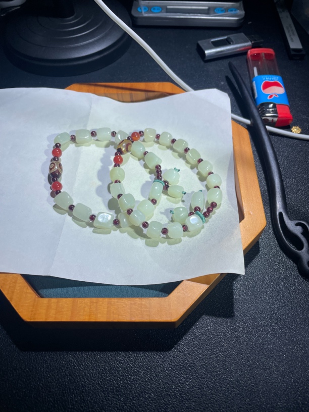 和田玉随型小手串多样性发一