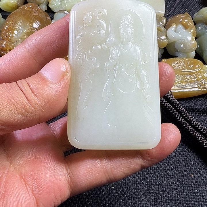 用***1和田玉未镶嵌吊坠(不含链)