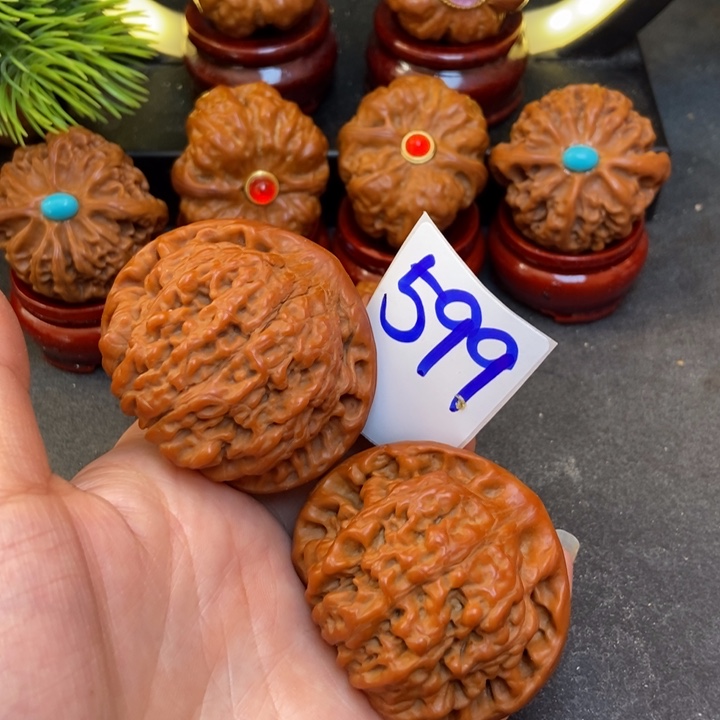 文玩核桃把件50官帽599