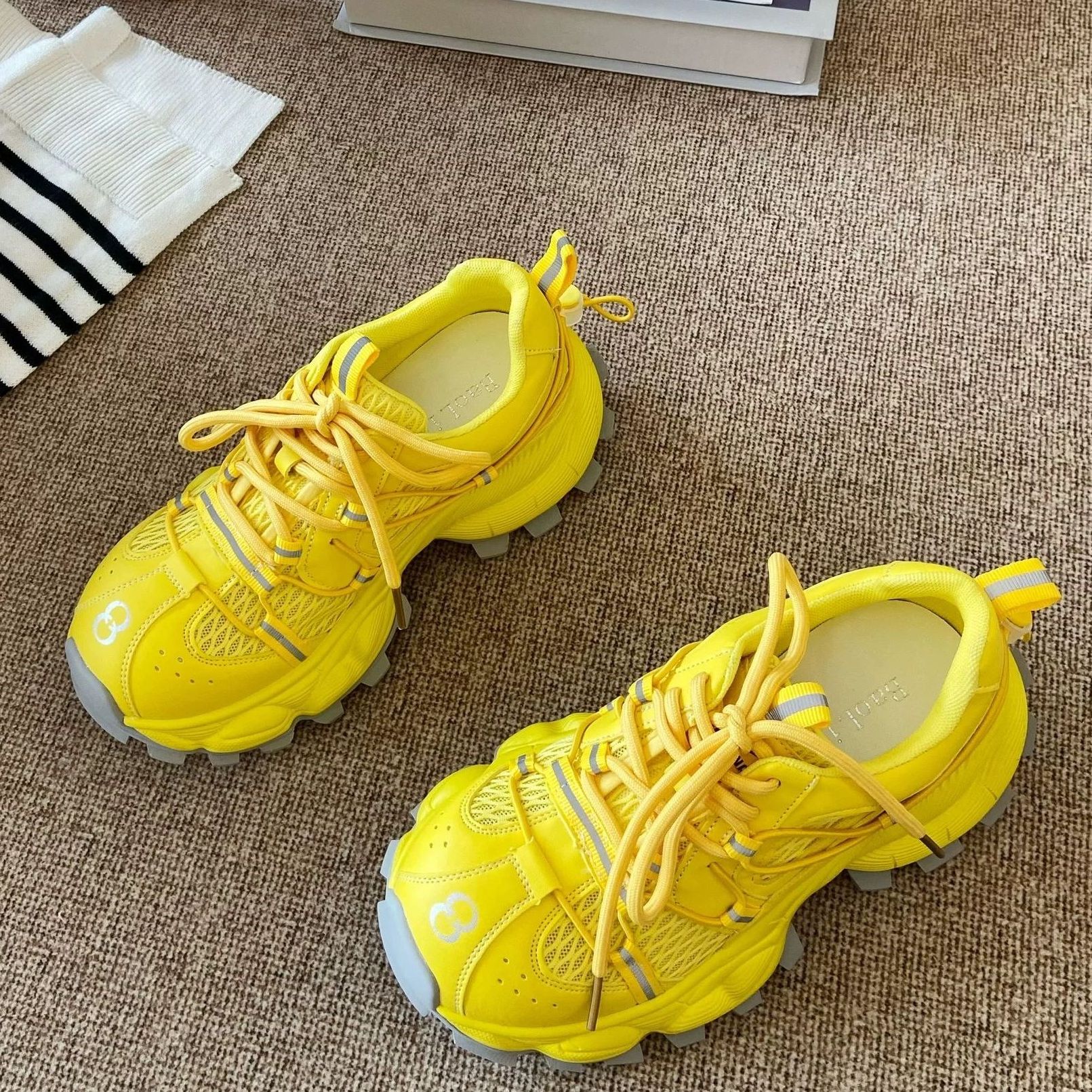 K985--89时尚女鞋】 直播间百搭厚底休闲鞋