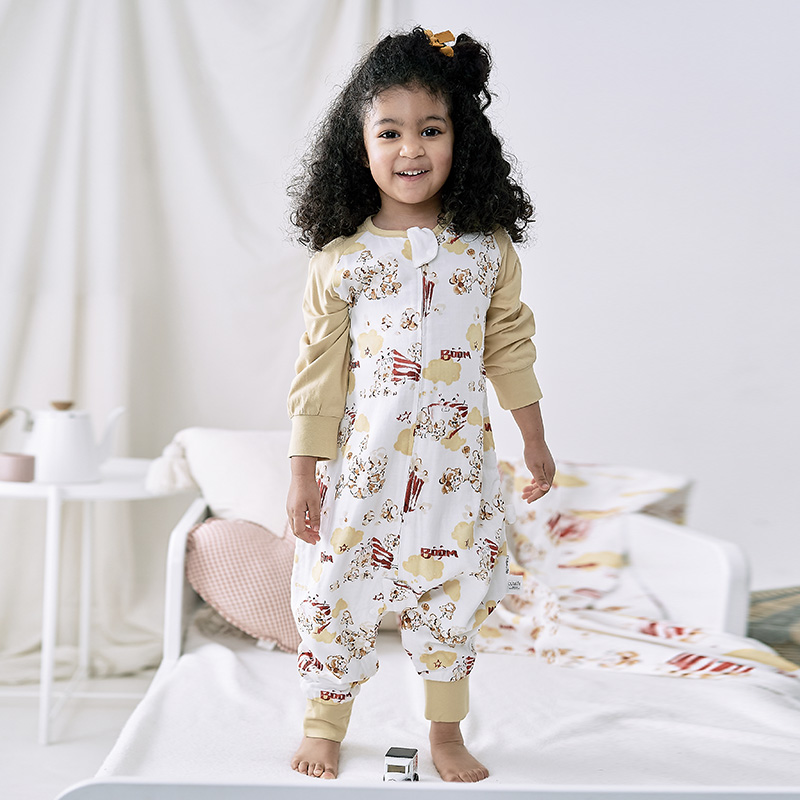 cutelife【四层睡袋】宝宝婴儿分腿式秋冬款儿童包脚防踢被