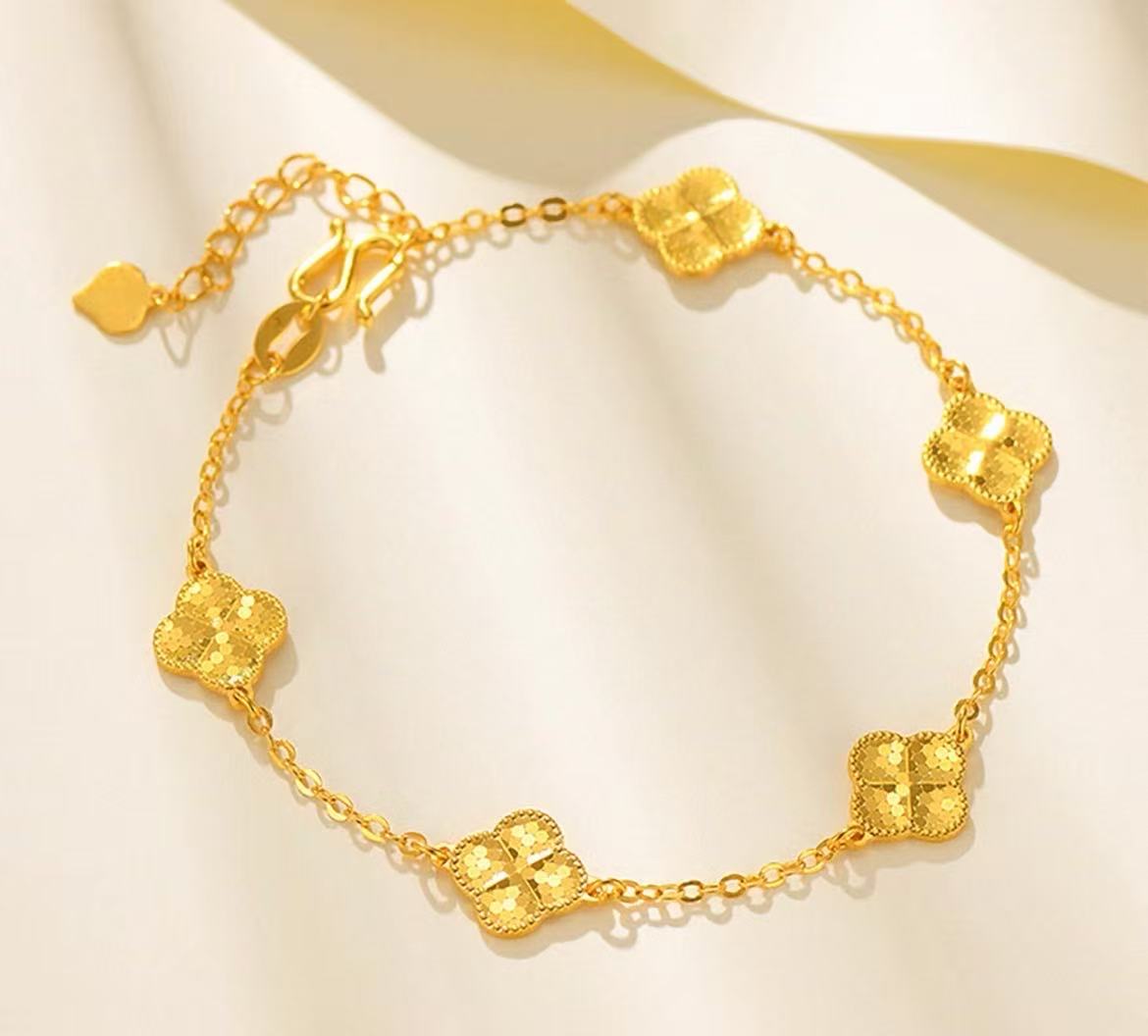 足银手链 足银999五花碎冰冰手链12mm