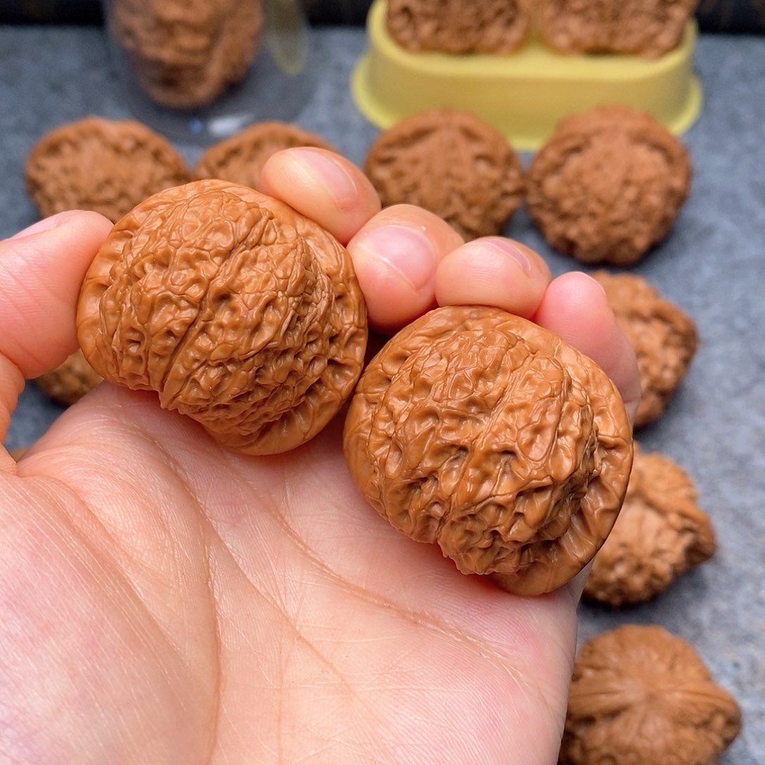 文玩核桃把件血麒麟39尺全品