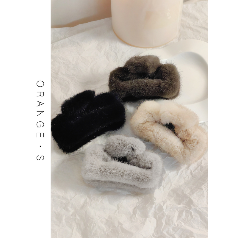 水貂毛蓬松软糯！【雾光貂毛ZHUA JIA】亚克力底温柔秋冬氛围