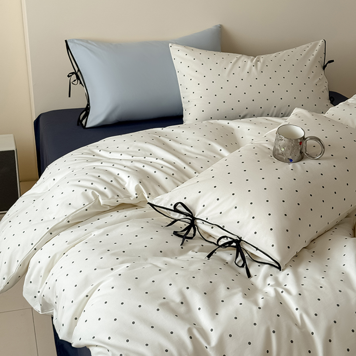 2025新款A类全棉波点轻复古ins风四件套