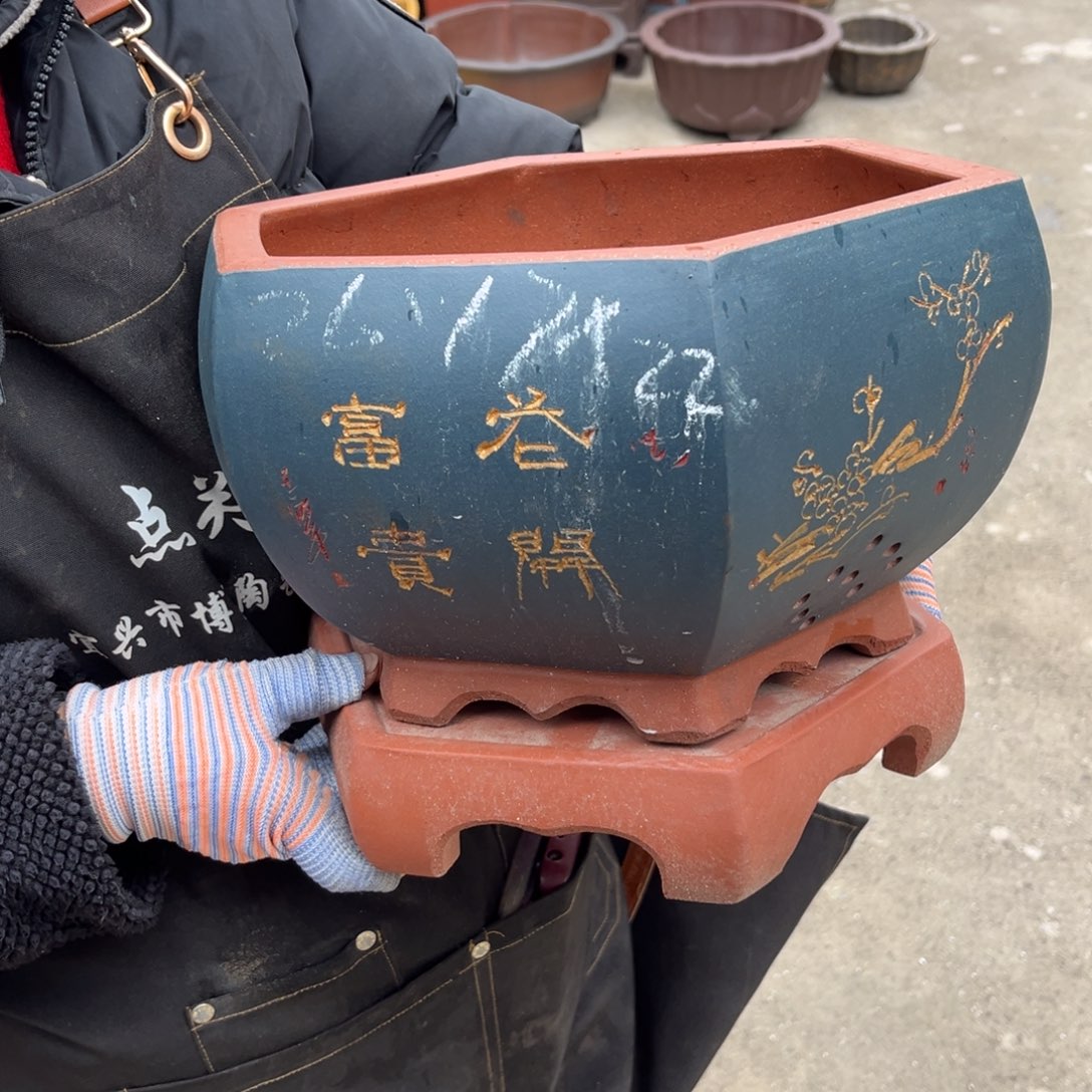 紫砂花盆盆景艺术