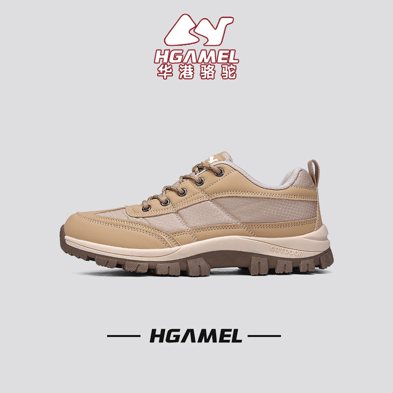 华港骆驼2025秋季男鞋新款防滑耐磨舒适细带户外徒步运动休闲鞋