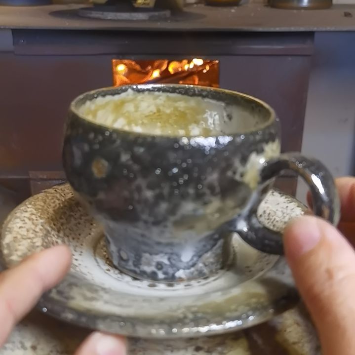 盘手工高温原矿窑变颜色釉