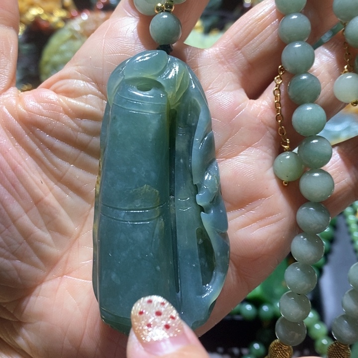 岫玉毛衣链未镶嵌