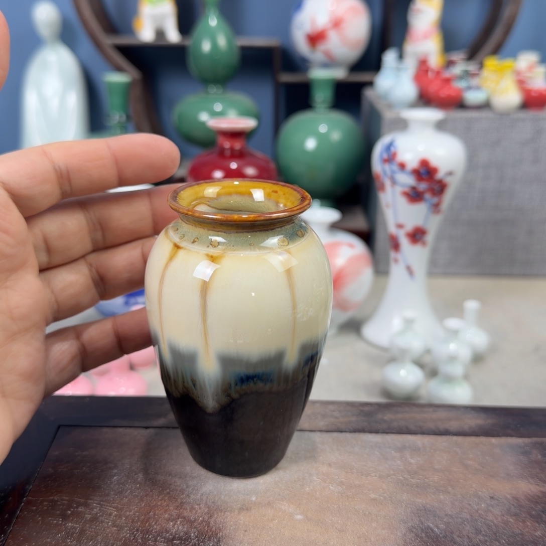 陶瓷手工小花器摆件