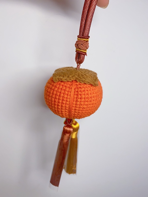（成品）柿柿如意车挂手工挂件针织高档毛线