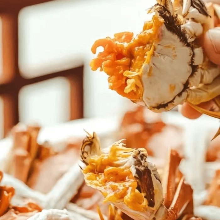 【混搭】公蟹 河蟹掉爪 每只3.2-3.5两  母蟹 2.8-3两