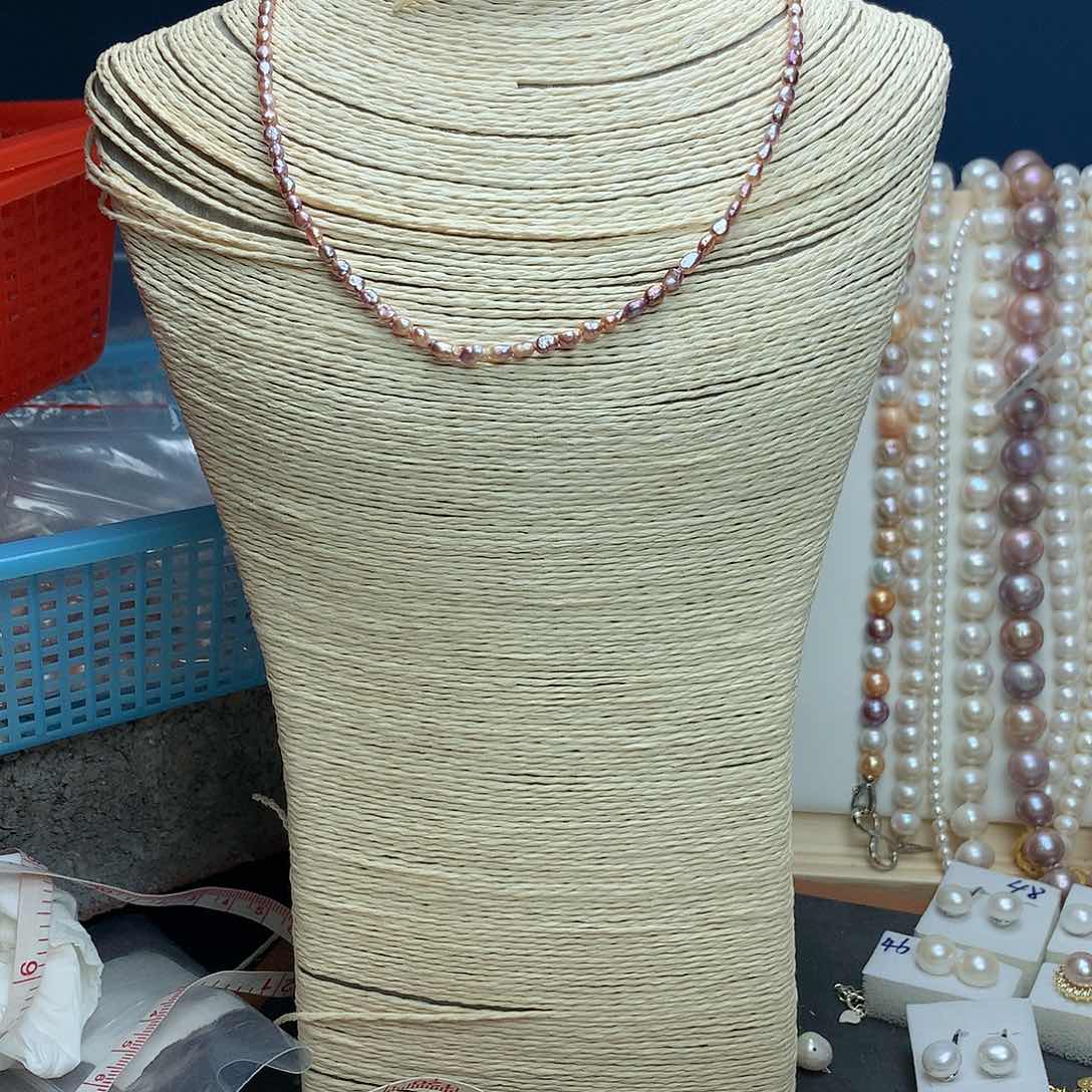 淡水珍珠3-4未镶嵌x16项链