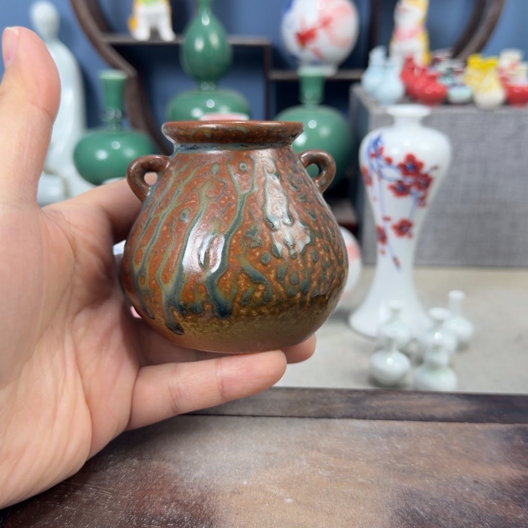 陶瓷手工小花器摆件
