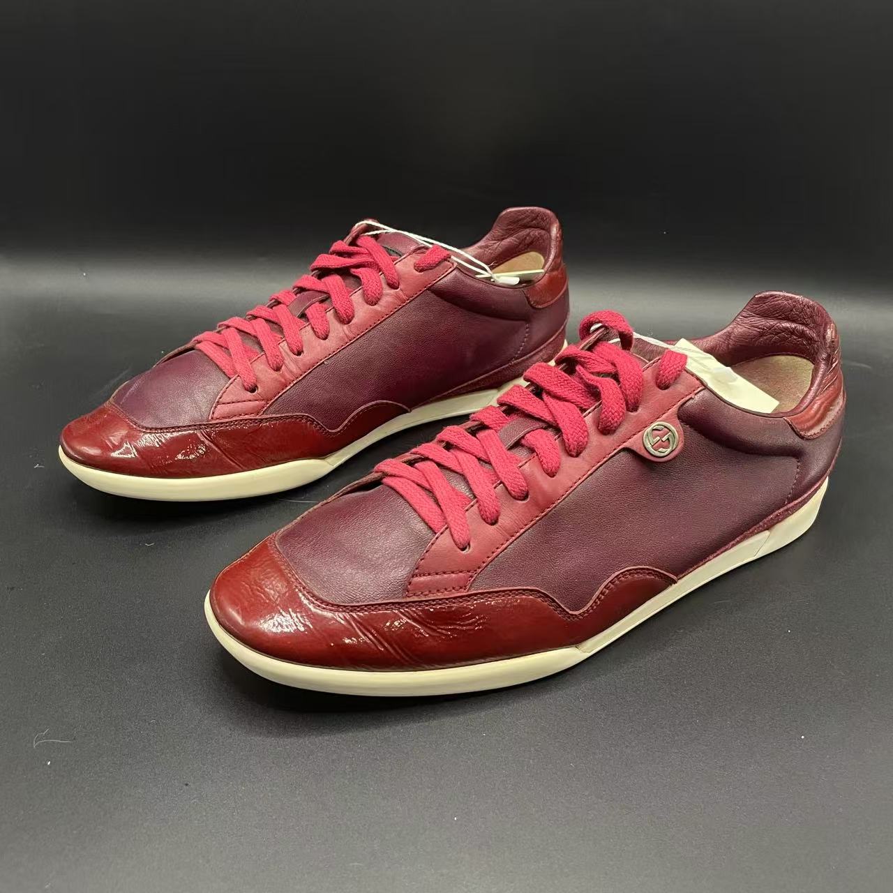 95新 GUCCI/古驰 【聚星好物】红色低帮板鞋 40欧码 cat278