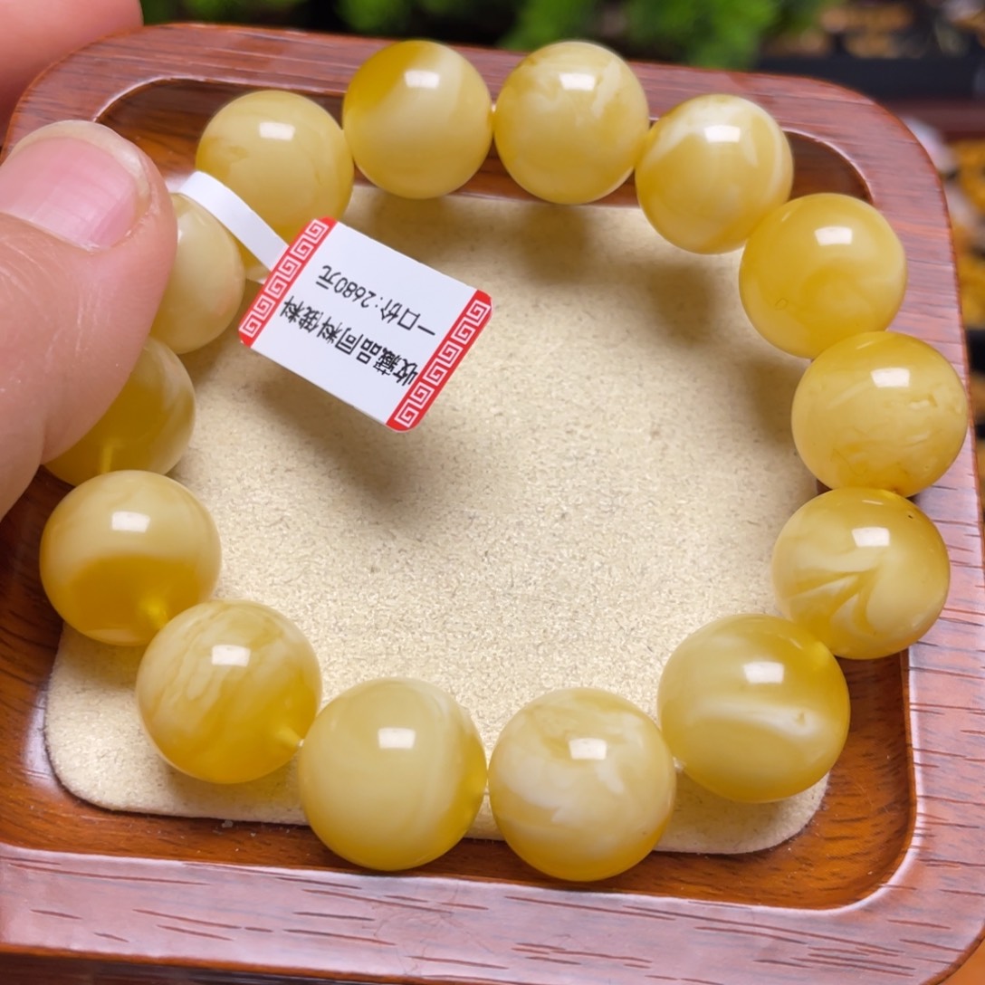 蜜蜡手链未镶嵌手串