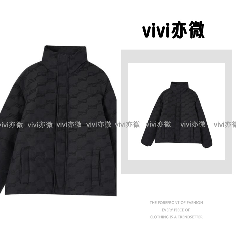 vivi亦微  |百搭冬季潮流经典字母情侣羽绒服3211