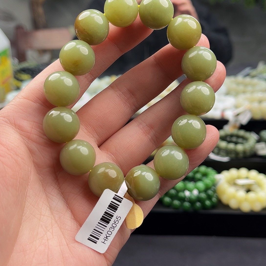 和田玉手串未镶嵌