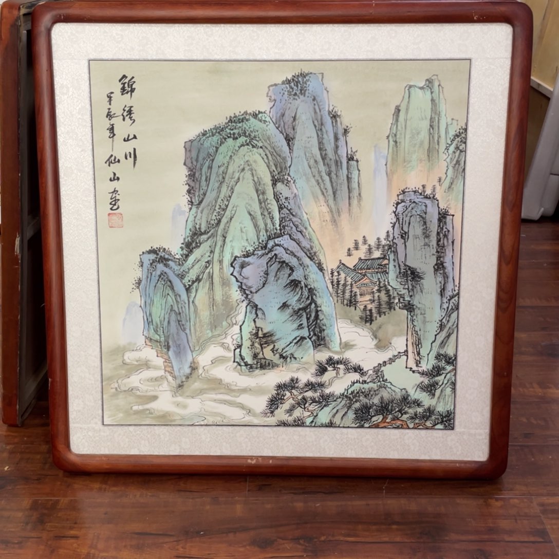 国画带框尺寸63*63厘米