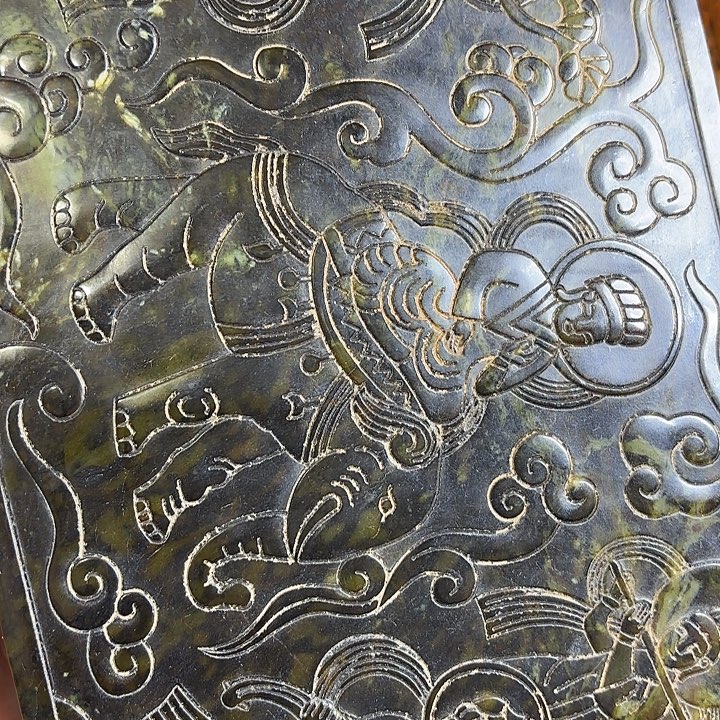 白玉菩提把件一个