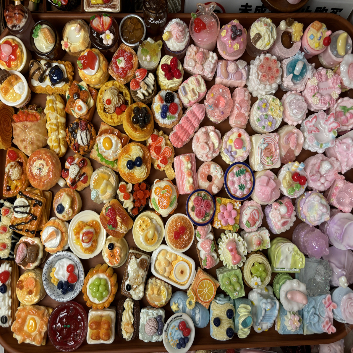 【自选色系食玩合集】微缩美食优质树脂饰品DIY摆件冰箱贴