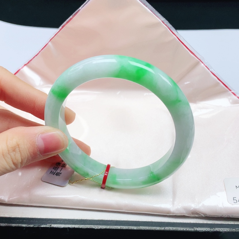 【闪购商品】翡翠手镯未镶嵌天然缅甸a货手镯54+