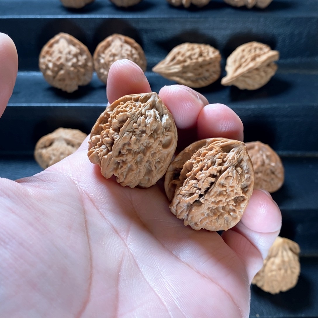 桃核把件城*野生原树红马蹄35