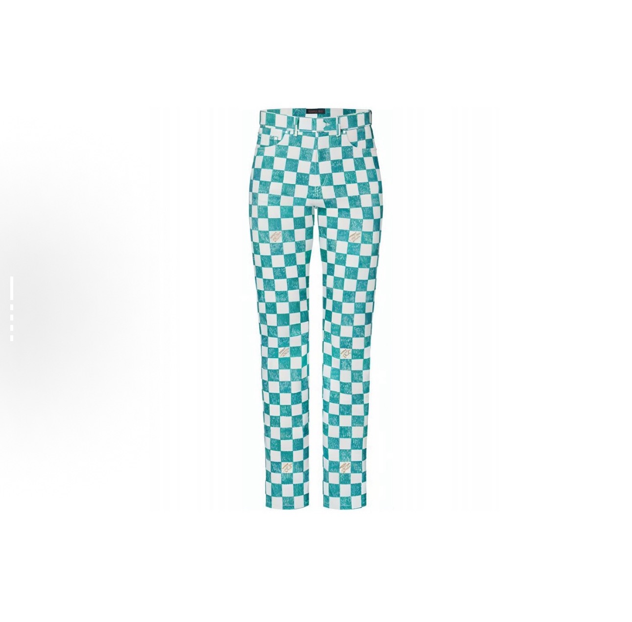 未使用 LouisVuitton/路易威登 棋盘格牛仔裤