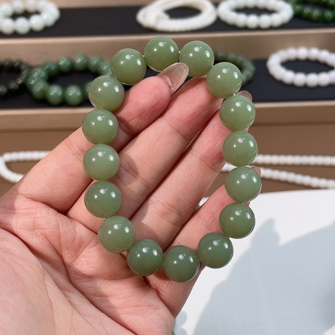 和田玉手链未镶嵌12 