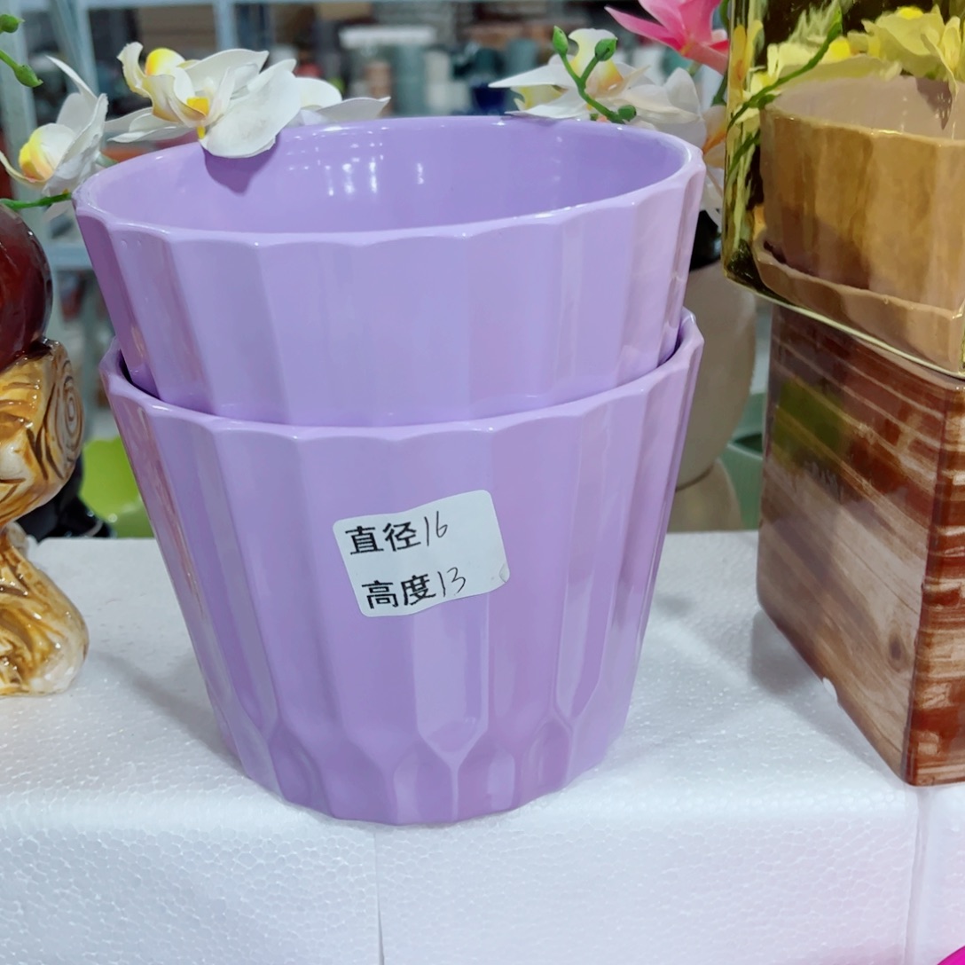 有孔，陶瓷花盆满10米包邮发货