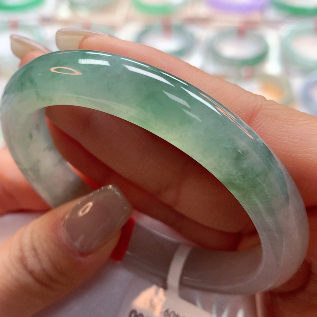 翡翠手镯未镶嵌56贵妃19号88