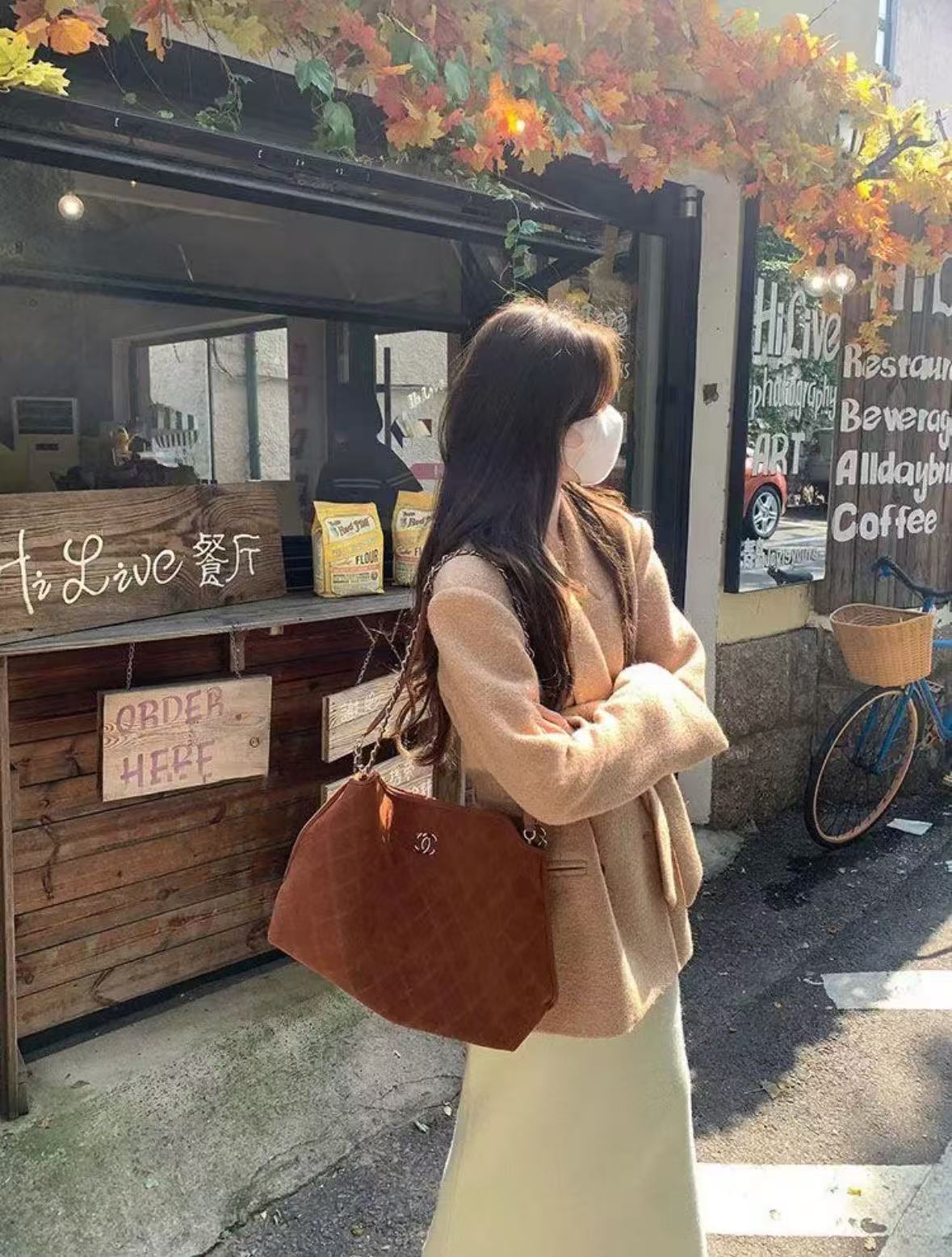 6532秋冬新款韩系复古洋气时尚气质百搭高级感外套半身裙时尚套装