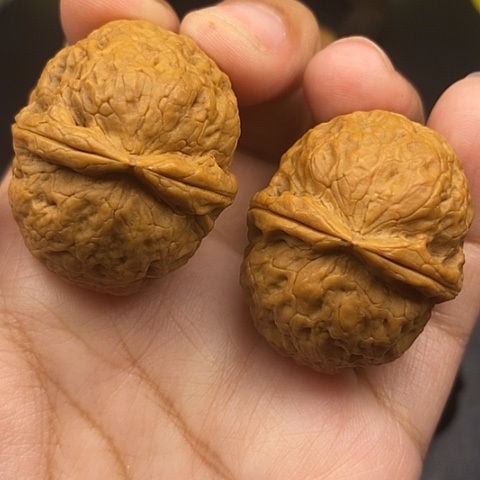 文玩核桃把件38尺铁和锤