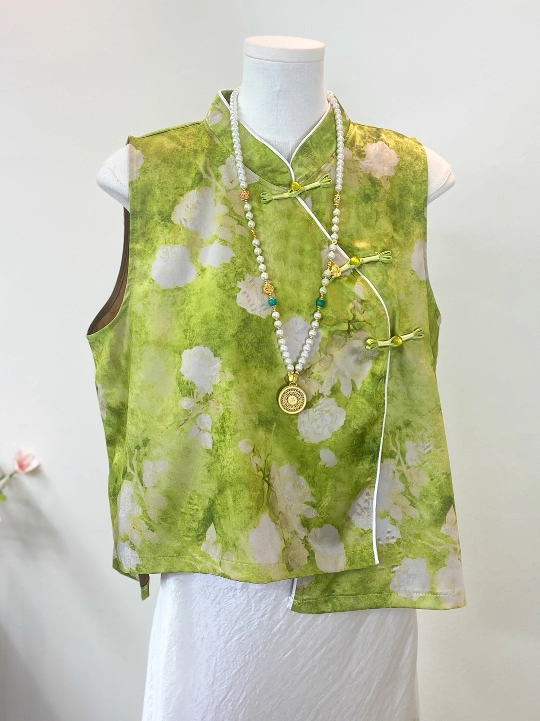 传统中国风提花马夹F四季通用宽松显瘦气质优雅时尚温柔高级感女