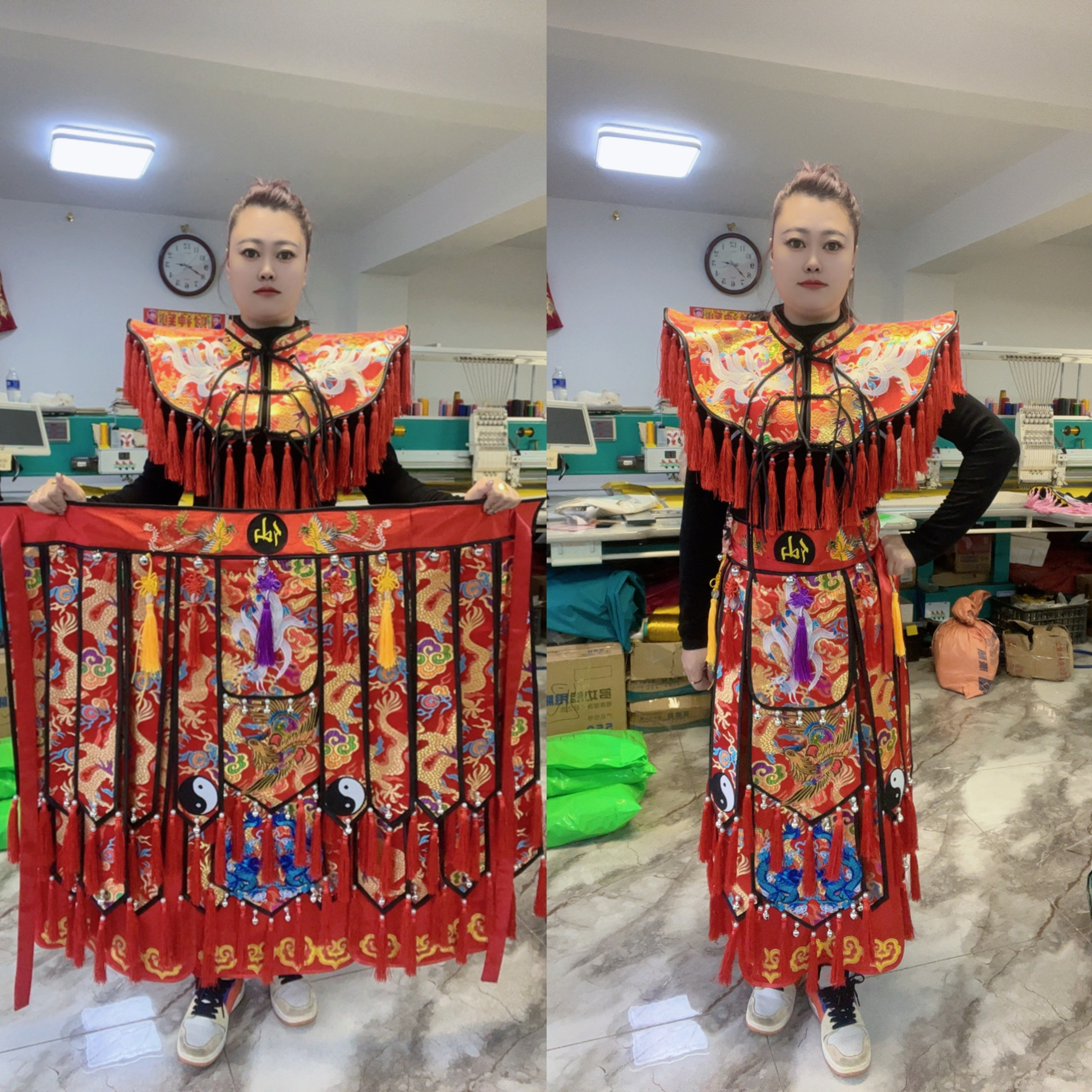 撒满战袍披肩套装男女同款下单备注身高体重工厂直销看好下单