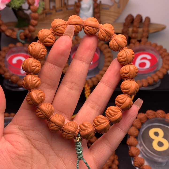 桃核吊坠1.4小金豆手串