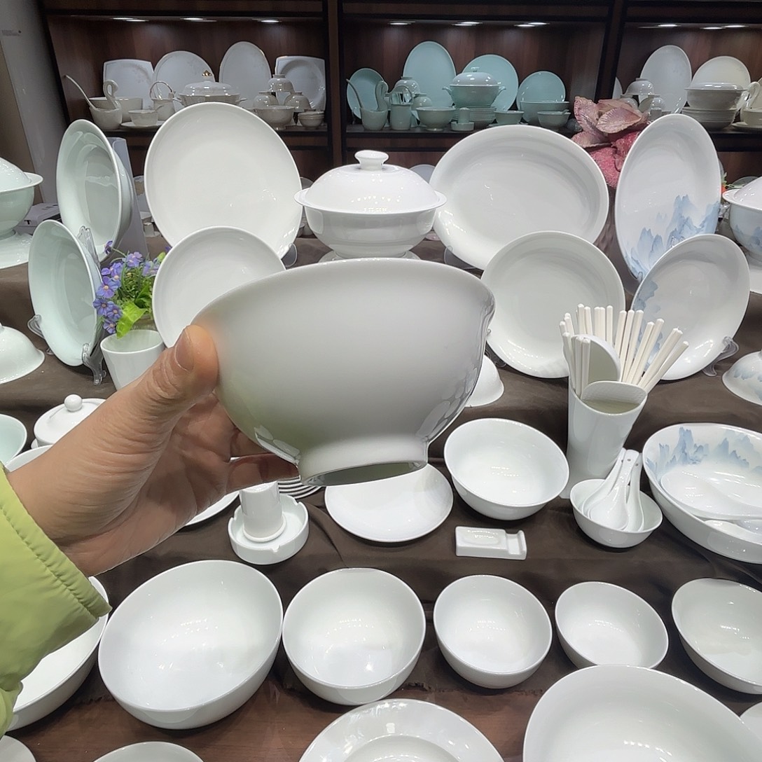 瓷高白泥自由组合餐具