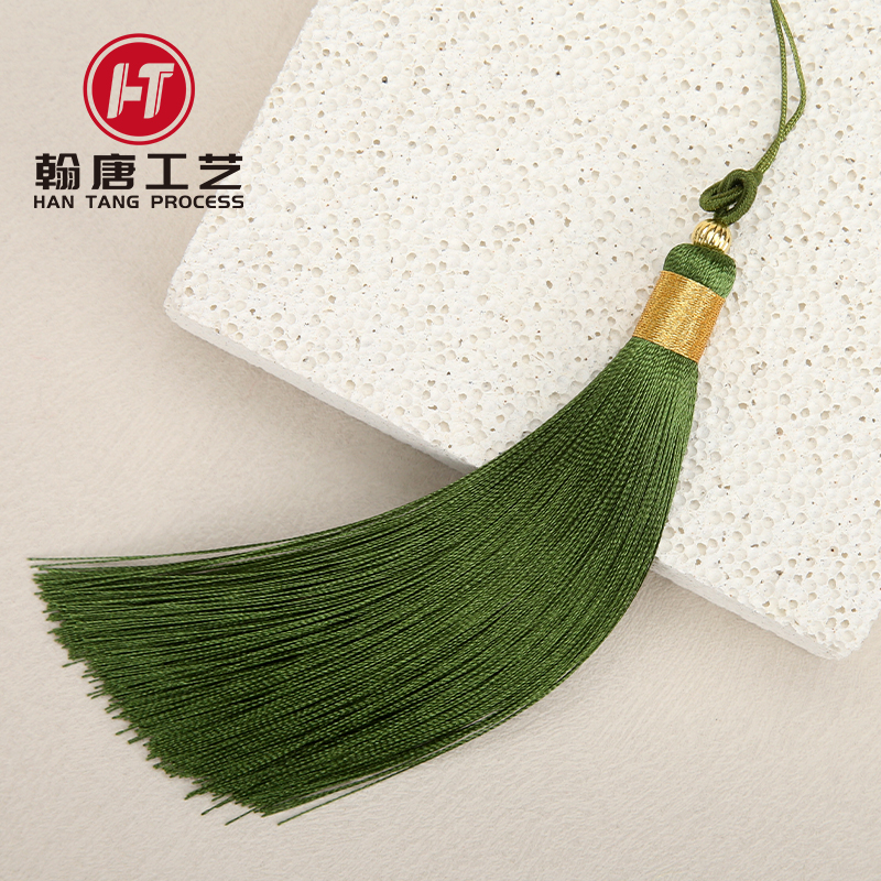 【满十减十】13厘米金珠拉圈流苏吊穗DIY手工车挂花篮吊坠配件饰品 