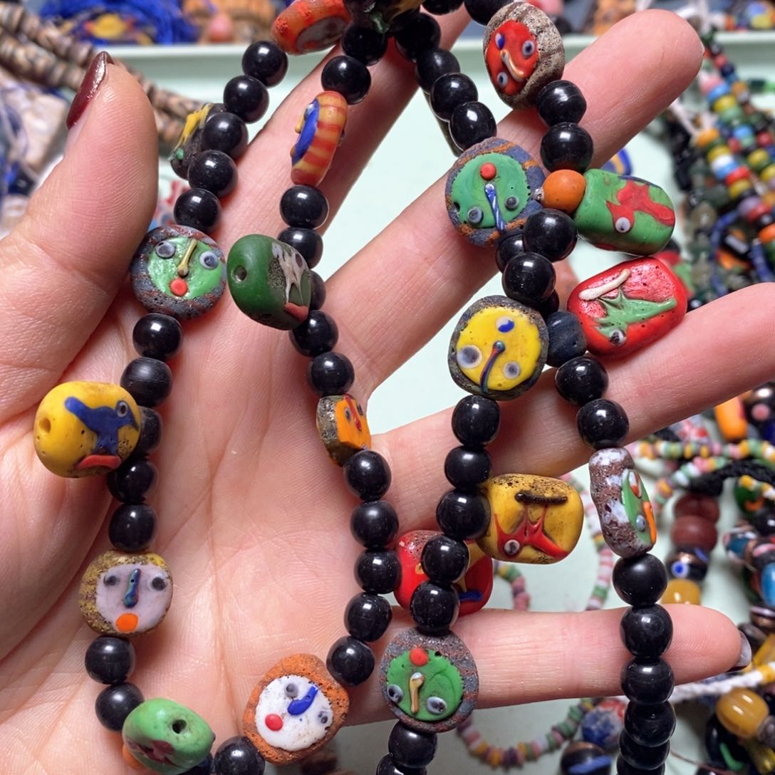 琉璃颈饰印度尼西亚链子