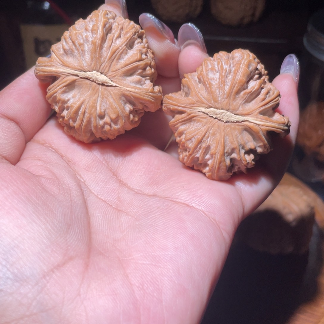 把件文玩核桃唐*果白狮子41