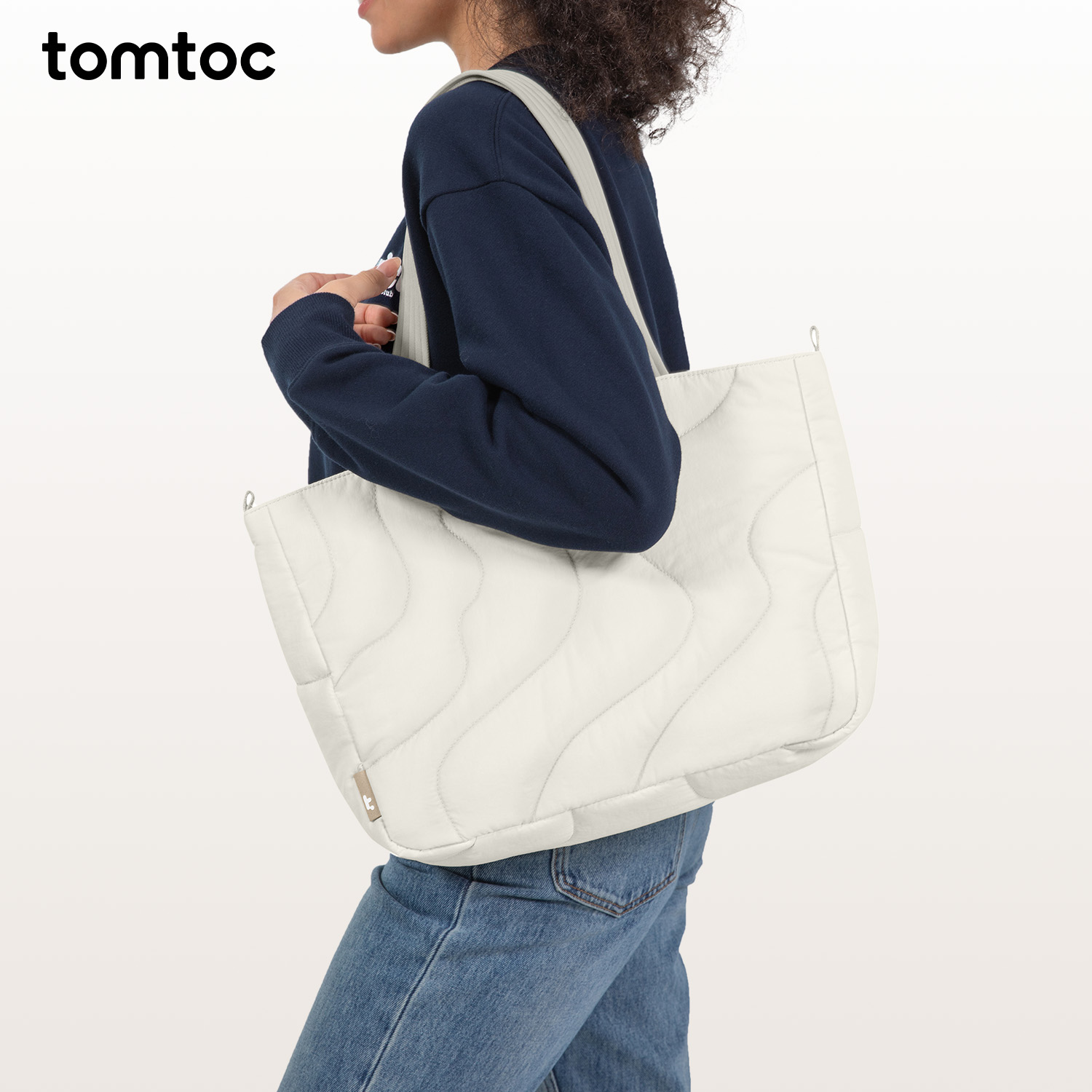 tomtoc托特包女电脑包简约秋冬大容量单肩包学生上课轻便通勤T38
