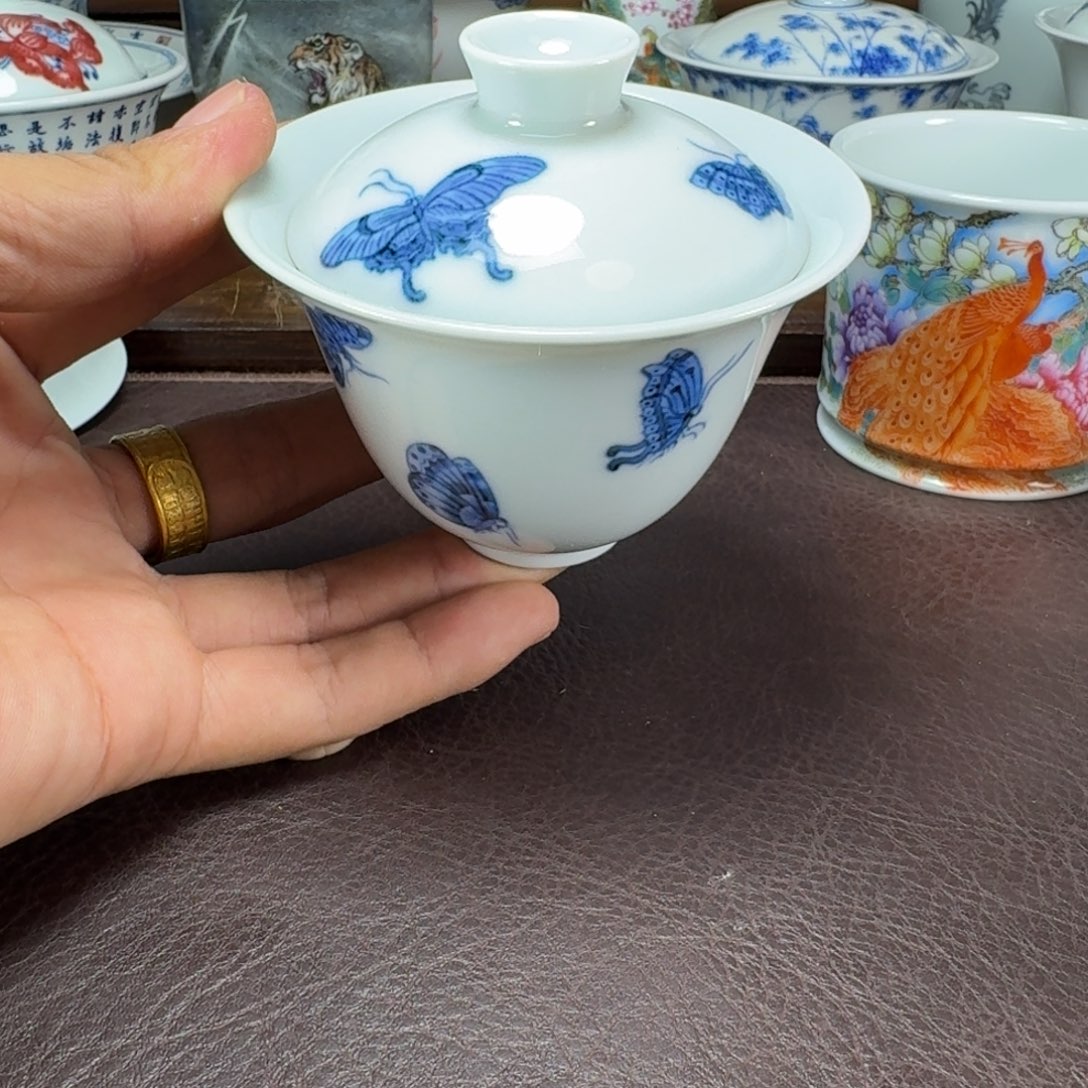 川***寨瓷片当代景德镇陶瓷手绘茶具