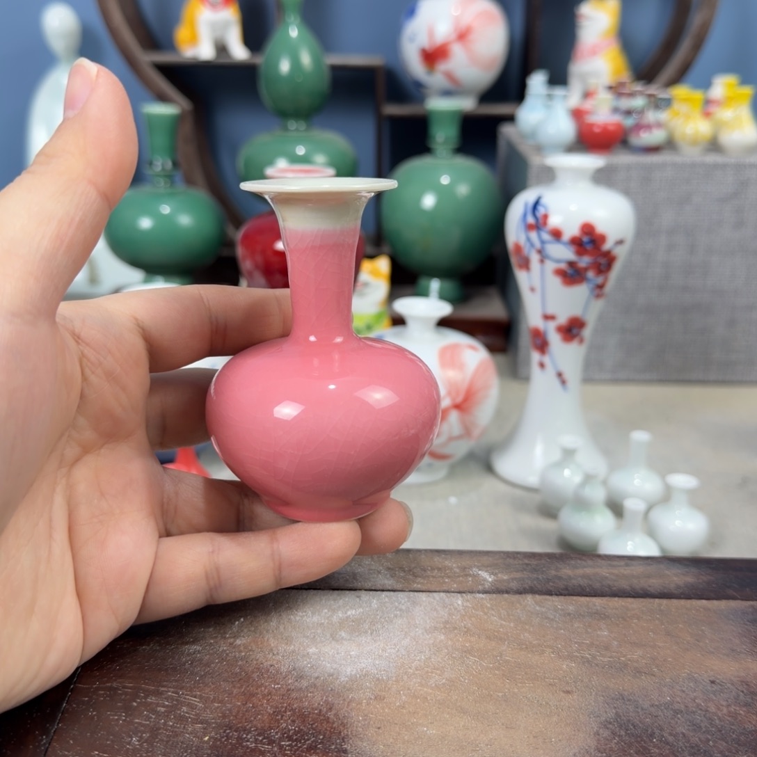陶瓷手工小花器摆件